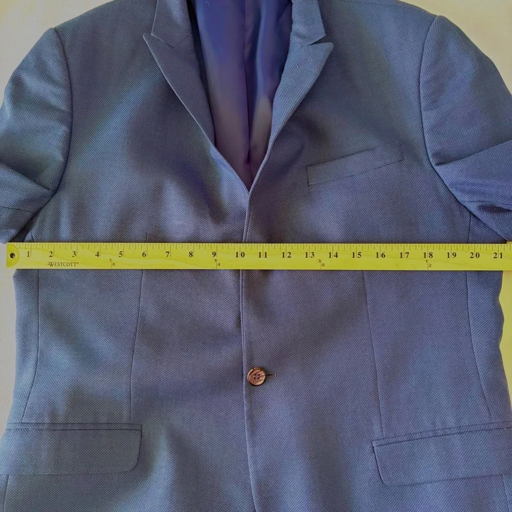 Vercini 46R Blue‎ Sport Coat Blazer Business Casual Workwear